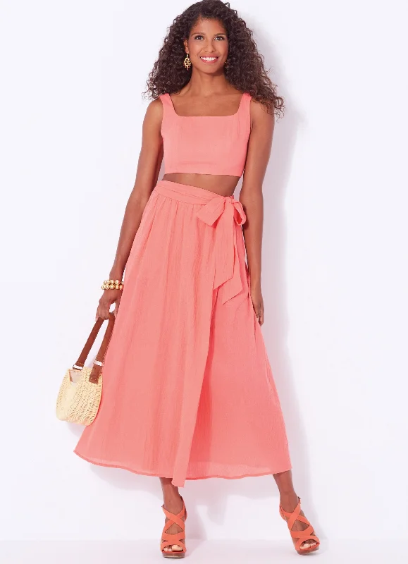 New Look sewing pattern 6722 Bra Tops and Wrap Skirt | Easy Practical Women's Multi - 