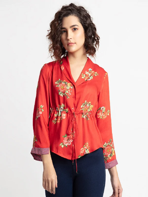 Josie Cinched Shirt Jacket Edgy Women's Punk