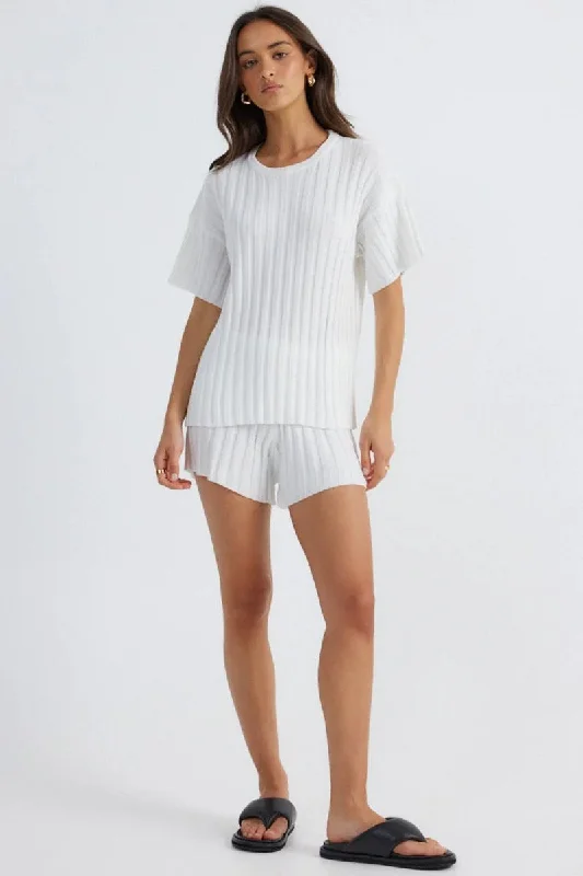 Baha T-Shirt - White Cashmere