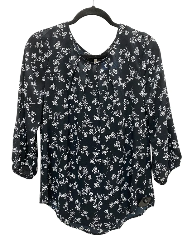 Top Long Sleeve By 41 Hawthorn In Black, Size: M Stylish Women's Neon