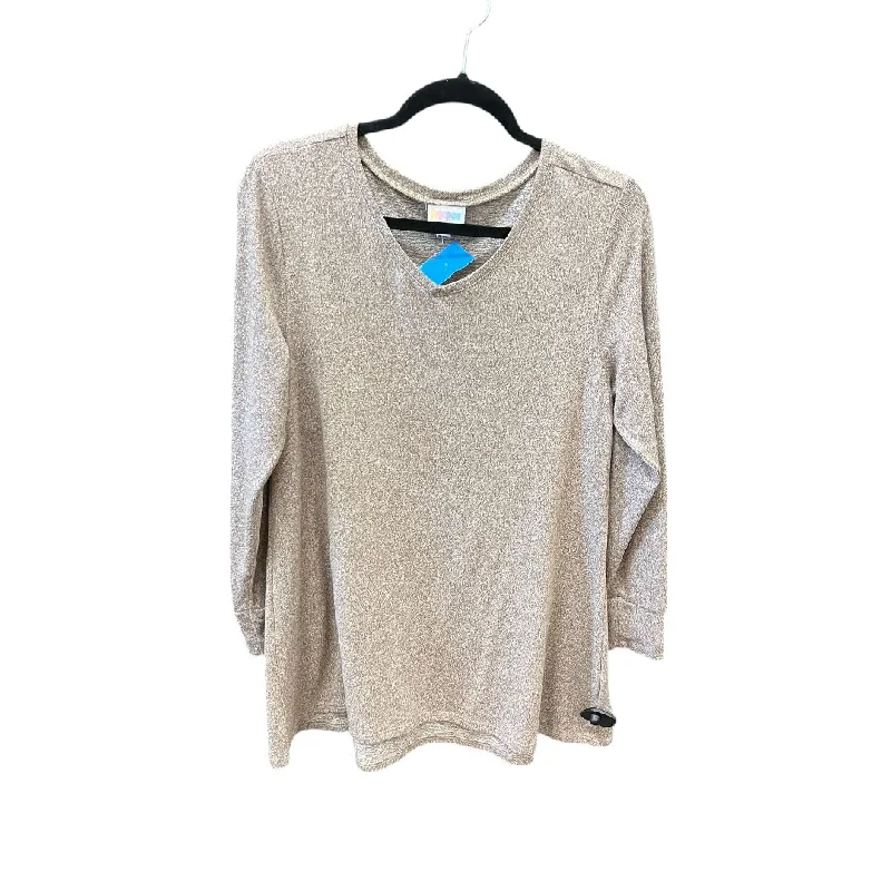 Top Long Sleeve By Lularoe In Brown, Size: S Youthful Women's Anime - inspired