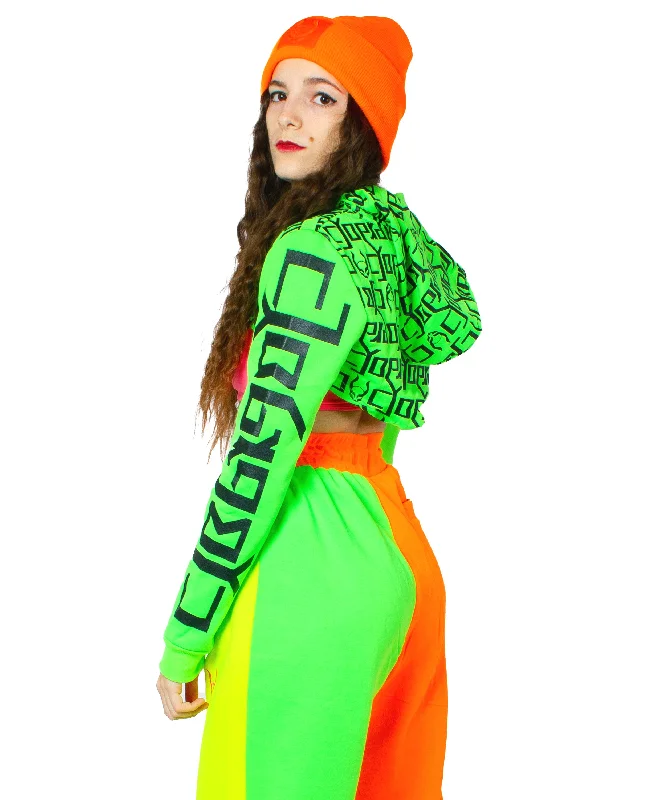 SUPER CROP HOODIE AMBIGRAM Modern Women's 