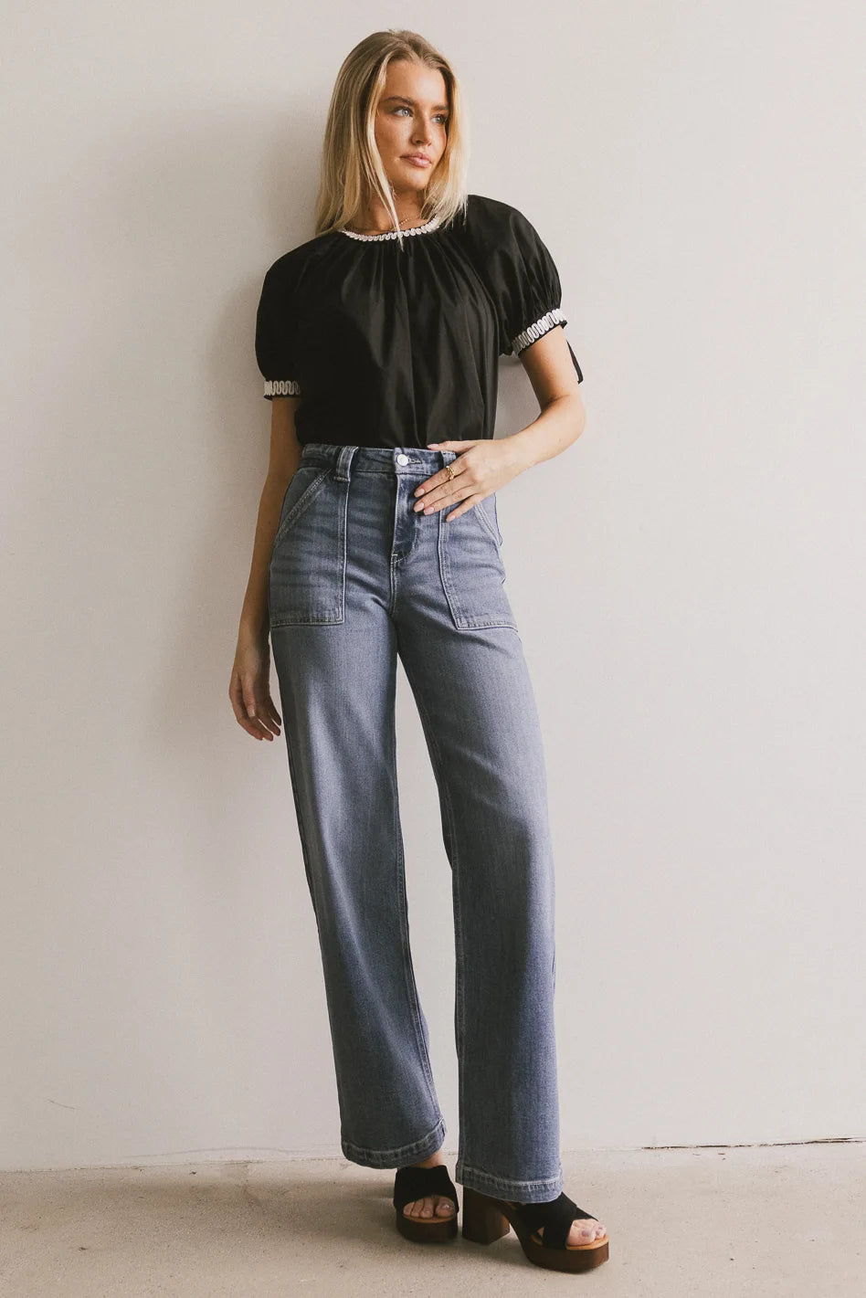 Vicki Blouse in Black Refined Women's 