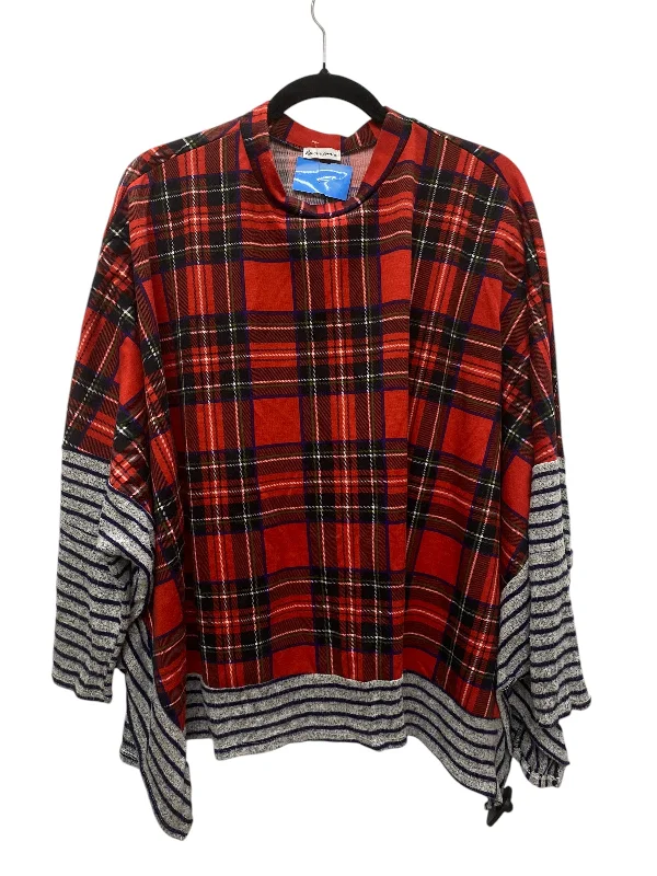 Top Long Sleeve By Cmc In Red, Size: M Modern Women's 