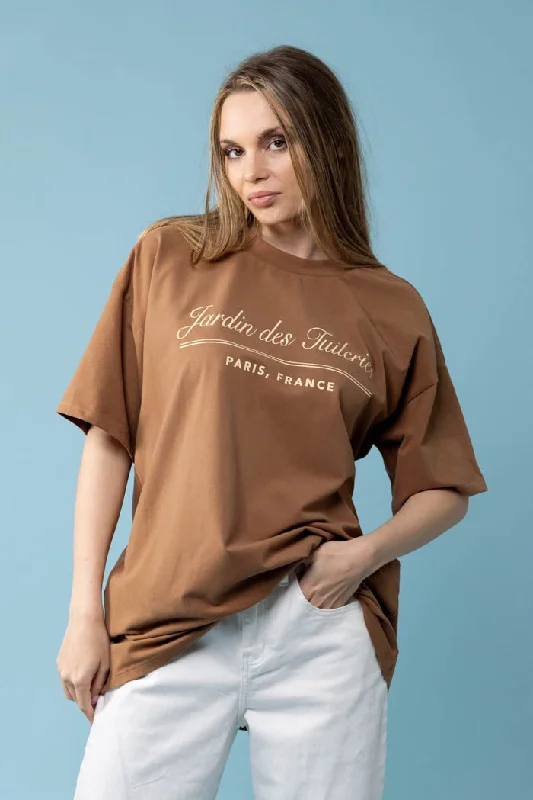 Jardin T-Shirt Tan Refined Women's Velvet