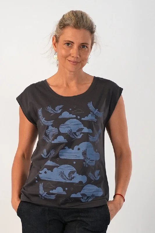 Bobby Top Birdy Smoke Blue Bohemian Women's Free