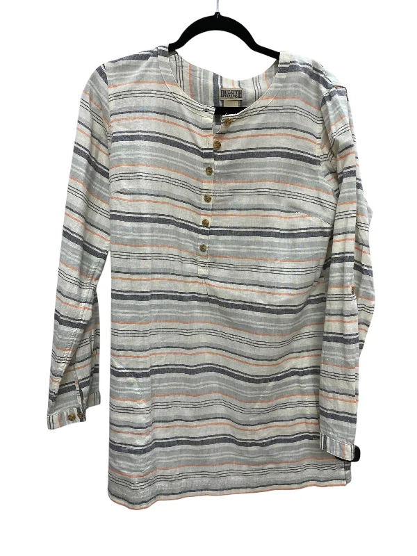 Top Long Sleeve By Duluth Trading In Striped Pattern, Size: M European