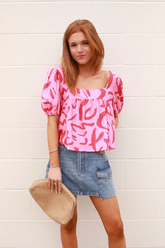 Two Tone Floaty Top Unique Women's Upcycled