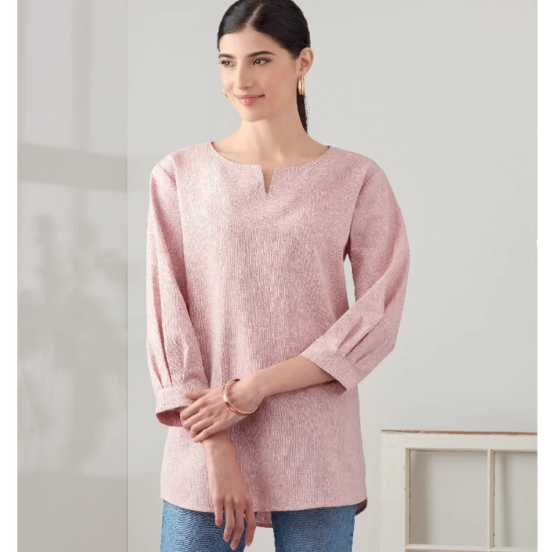 Simplicity Sewing Pattern 9274 Tops In Two Lengths Refined Women's Classic 